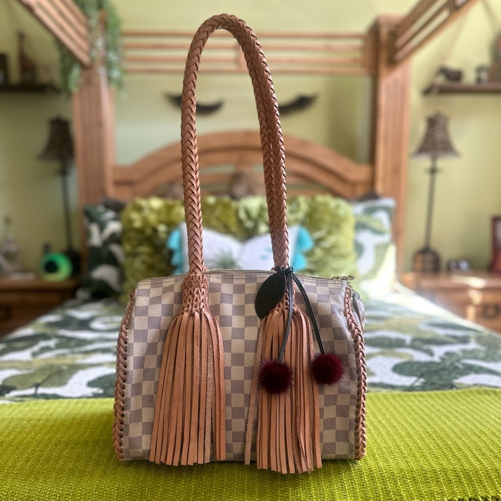 Vintage boho bags authentic LV speedy dramier revamped